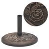 vidaXL Socle de parasol R&eacute;sine Rond Bronze 9 kg