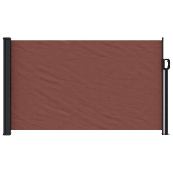 vidaXL Auvent lat&eacute;ral r&eacute;tractable marron 117x300 cm