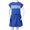 Robe pour enfants avec cordon de serrage bleu cobalt 128