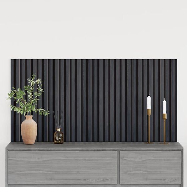 vidaXL Panneaux muraux acoustiques 2pcs lattes 60,5x60cm placage ch&ecirc;ne