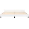 vidaXL Cadre de lit sans matelas blanc 200x200 cm similicuir