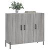 vidaXL Buffet sonoma gris 90x34x80 cm bois d'ing&eacute;nierie