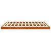 vidaXL Cadre de lit sans matelas cire marron 200x200cm bois pin massif