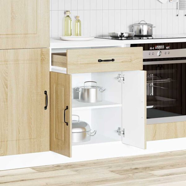 vidaXL Armoire de cuisine Kalmar ch&ecirc;ne sonoma bois d'ing&eacute;nierie