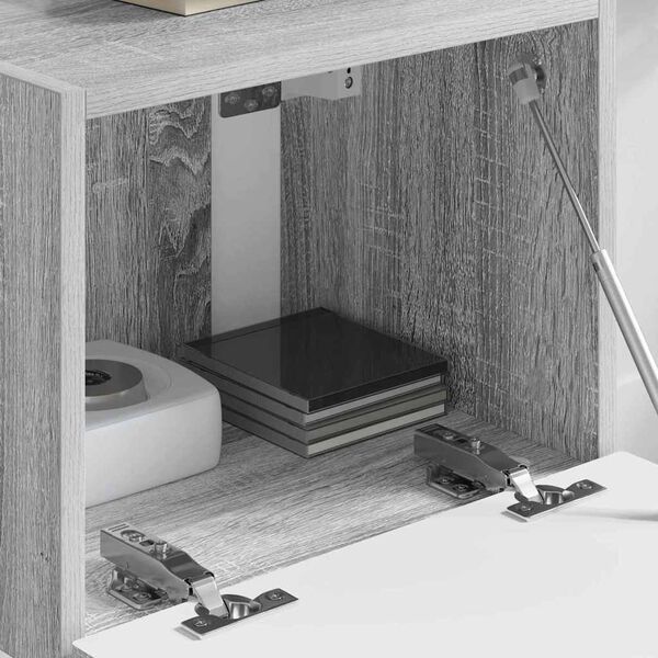 vidaXL Meuble TV mural Gris Sonoma 60 x 31 x 29.5 cm Bois d'ing&eacute;nierie