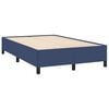 vidaXL Sommier &agrave; lattes de lit matelas et LED bleu 120x190 cm tissu