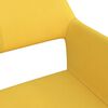 vidaXL Chaises pivotantes &agrave; manger lot de 2 jaune tissu