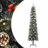 vidaXL Sapin de No&euml;l artificiel Vert 210 cm PVC, plastique et acier