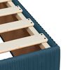 vidaXL Sommier &agrave; lattes de lit et matelas bleu 140x190 cm velours