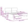 vidaXL Cadre de lit Ch&ecirc;ne Sonoma 200 x 200 cm Bois d'ing&eacute;nierie
