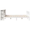 vidaXL Lit biblioth&egrave;que sans matelas blanc 120x200 cm bois pin massif