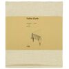 vidaXL Tissu de Table 5 pc Rectangulaire Cr&egrave;me blanc 140 x 180 cm