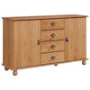 vidaXL Buffet avec tiroir ASKIM 133,5 x 40 x 79 cm Bois de pin massif