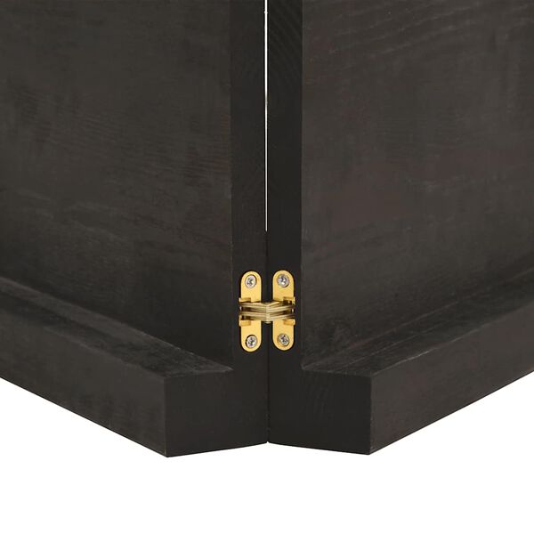 vidaXL &Eacute;tag&egrave;re murale marron fonc&eacute; bois ch&ecirc;ne massif trait&eacute;