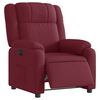vidaXL Fauteuil inclinable électrique Rouge bordeaux Tissu