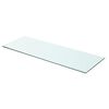 vidaXL Panneaux d'étagère 2 pcs Verre Transparent 70x25 cm