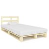vidaXL Cadre de lit de palette sans matelas bois pin massif 120x200 cm