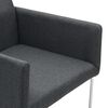 vidaXL Chaises à manger lot de 2 gris foncé tissu