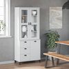 vidaXL Buffet VIKEN blanc 80x40x190 cm bois massif de pin