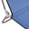 vidaXL Chaises longues pliables lot de 2 bleu textilène et acier