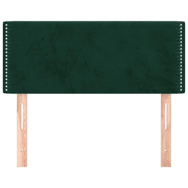 vidaXL T&ecirc;te de lit Vert fonc&eacute; 80x5x78/88 cm Velours