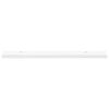 vidaXL &Eacute;tag&egrave;res &agrave; rebord pour cadre photo 2 pcs Blanc 80x9x3 cm MDF