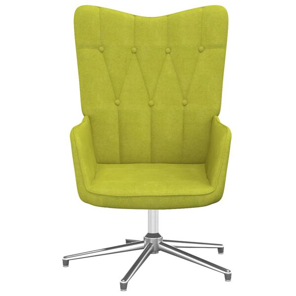 vidaXL Chaise de relaxation Vert Tissu