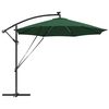 vidaXL Parasol Vert 294 x 294 x 248 cm Polyester et Aluminium