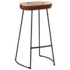 vidaXL Ensemble de bar 5 pcs bois de manguier brut massif et m&eacute;tal