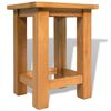 vidaXL Tables d'appoint 2 pcs 27 x 24 x 37 cm Bois de chêne massif