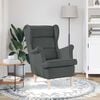vidaXL Fauteuil gris foncé 74x84x100 cm tissu