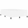 vidaXL Cadre de lit avec matelas Blanc 140 x 190 cm tissu