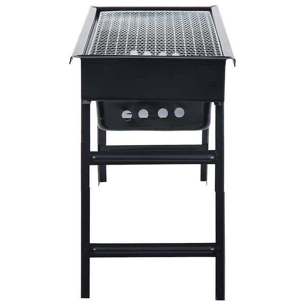 vidaXL Barbecue portable de camping inoxydable 60x22,5x33 cm