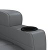 vidaXL Fauteuil de massage &eacute;lectrique Anthracite Similicuir
