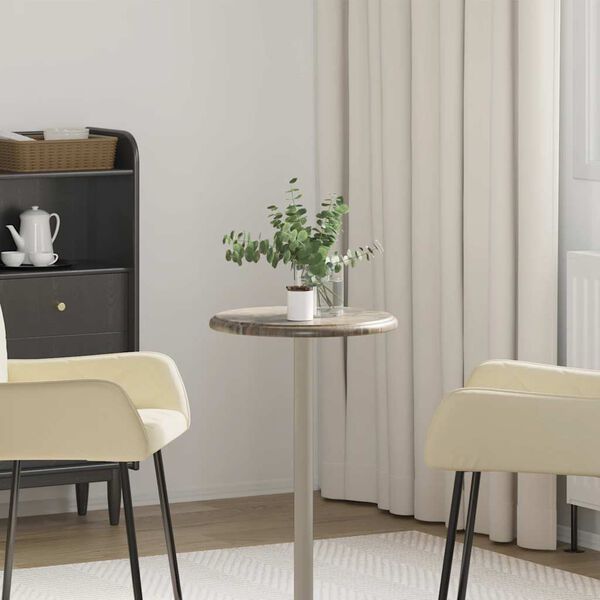 vidaXL Dessus de table Gris &Oslash;40x2,5 cm Marbre