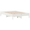 vidaXL Cadre de lit sans matelas blanc 150x200 cm bois de pin massif