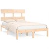 vidaXL Cadre de lit sans matelas 150x200 cm bois massif