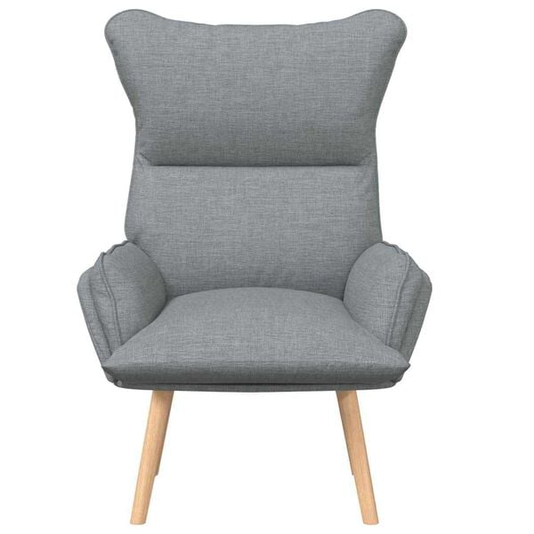 vidaXL Fauteuil relaxant Gris clair 69 x 74 x 93 cm tissu