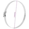vidaXL Colliers de serrage 6 pcs 91-140 mm acier inoxydable 304