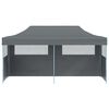 vidaXL Tente de réception pliable avec parois 3x6 m anthracite