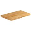 vidaXL Dessus de table 60x40x3,8 cm bord vivant bois massif manguier