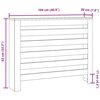 vidaXL Cache-radiateur chêne sonoma 104x20x82 cm bois d'ingénierie