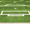 vidaXL Tapis enfant 160x230cm terrain de football antidérapant lavable
