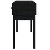 vidaXL Table console Noir 114x40x75 cm Bois massif de pin