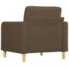 vidaXL Fauteuil Marron 60 cm Tissu