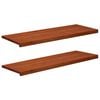 vidaXL Appuis de fen&ecirc;tre 2 pc Marron 120 x 40 x 2 cm