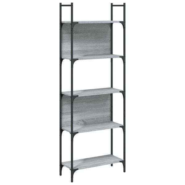 vidaXL Bibliothèque sonoma gris 155,5x24x166,5 cm bois d'ingénierie