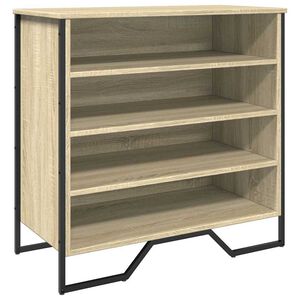 vidaXL Armoire &agrave; chaussures ch&ecirc;ne sonoma 80x38x78 cm bois d'ing&eacute;nierie