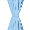 vidaXL Rideau avec œillets métalliques 2 pcs 135 x 175 cm Turquoise