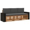 vidaXL Ensembles de canap&eacute;s avec coussin 3 pcs Bois d'Acacia Massif